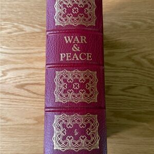 Collector's Edition Leatherbound Book War and Peace Volume One by Leo Tolstoy